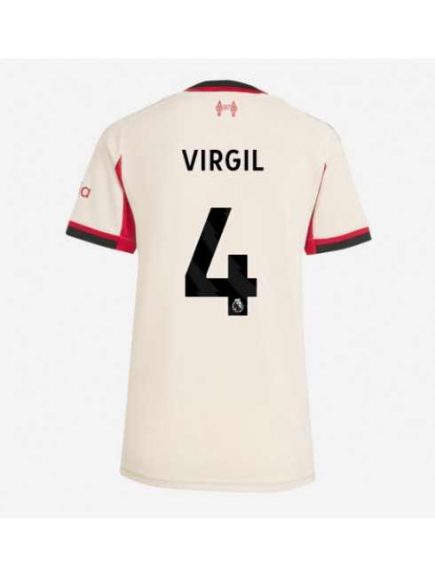 Liverpool Virgil van Dijk #4 Zenski Gostujuci Dres 2025-26 Kratak Rukavima Liverpool Virgil van Dijk #4 Zenski Gostujuci Dres 2025-26 Kratak Rukavima